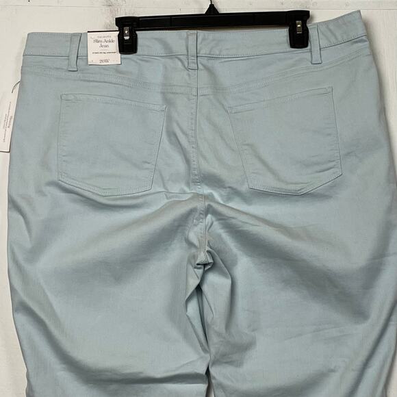 Talbots Light Blue Slim Ankle Jeans Size 20W - Picture 5 of 8